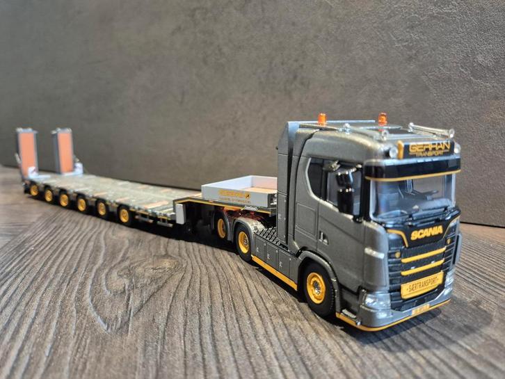 Scania S650 Gebri/Gerhan Transport Nooteboom 6-asser, Hobby en Vrije tijd, Modelbouw | Auto's en Voertuigen, Nieuw, Truck, Groter dan 1:32