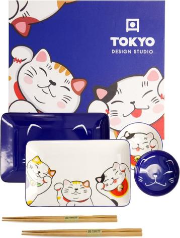 Tokyo Design Studio - Kawaii - Lucky Cat - Sushi Set 6-delig beschikbaar voor biedingen