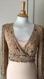 Pull&Bear cropp top, maat L, Beige, Ophalen of Verzenden, Zo goed als nieuw, Maat 36 (S)