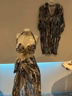 Shan bikini 38 met bijpassend jurkje en pareo, Blauw, ., Ophalen of Verzenden, Zo goed als nieuw