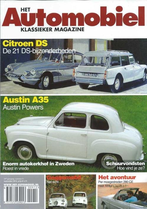 Automobiel 9 2012 : Citroen DS - Goggomobil - Mercedes 280CE, Boeken, Auto's | Folders en Tijdschriften, Gelezen, Algemeen, Ophalen of Verzenden