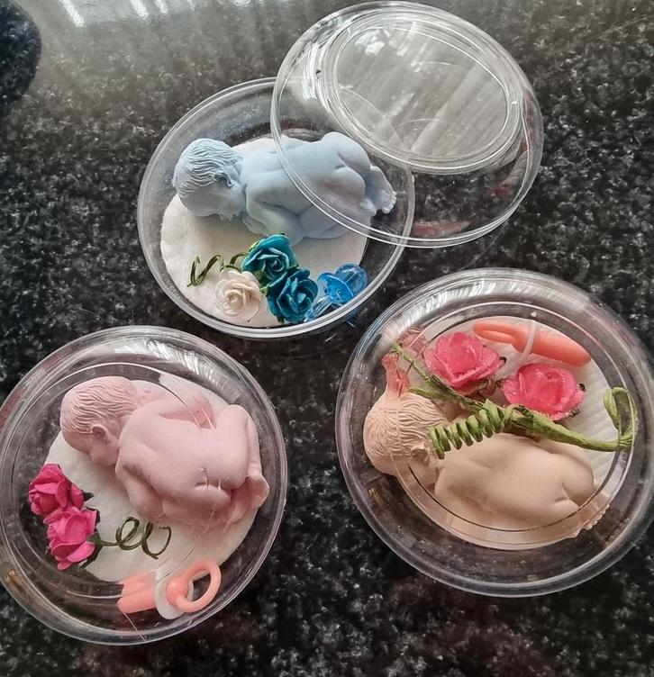 luxe geboorte bedankjes, roze en blauwe, Kinderen en Baby's, Kraamcadeaus en Geboorteborden, Nieuw, Ophalen of Verzenden