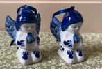 Kerstornament engel hanger Delfts blauw 2 in 1 koop kerstbal, Ophalen of Verzenden