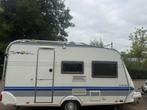 Hobby 400 KB De Luxe Easy met stapelbed, voortent,luifel, Caravans en Kamperen, Caravans, Standaardzit, 75 kg, Hobby, Omvormbare zithoek