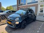 Fiat 500 1.2 Sport Automaat 2018 Pano, Leer, Clima, Cruise, 4 cilinders, Leder en Stof, Zwart, Particulier