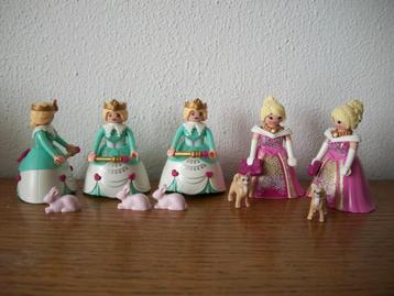 Koningin in turquoise kleed en/of prinses met hondje beschikbaar voor biedingen