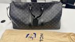 Louis Vuitton Keepall Bandoulière 55 – Monogram Eclipse, 40 tot 60 cm, 20 tot 30 cm, Zwart, Ophalen of Verzenden