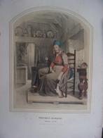 KLederdracht. Bing & Braet. Overijssel. Schokland (Eiland), Antiek en Kunst, Kunst | Etsen en Gravures, Ophalen of Verzenden