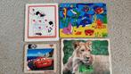 4 houten puzzels, Kinderen en Baby's, Speelgoed | Kinderpuzzels, 10 tot 50 stukjes, Gebruikt, Ophalen of Verzenden, 2 tot 4 jaar