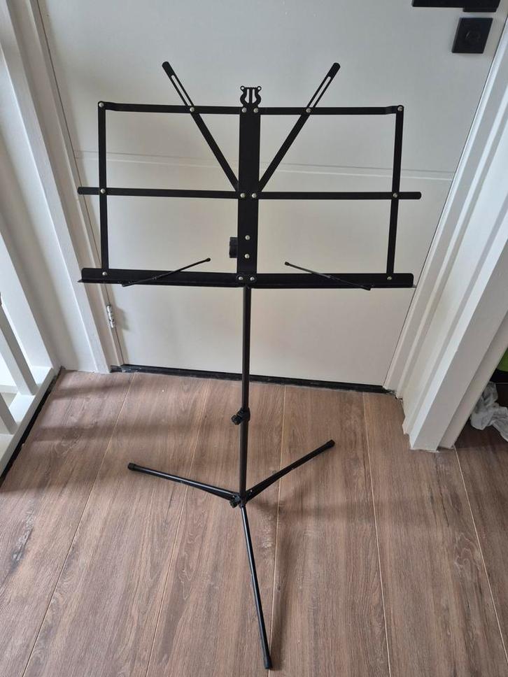 Muziekstandaard - Inclusief Tas 2 stuks, Muziek en Instrumenten, Standaards, Zo goed als nieuw, Muziekstandaard, Accordeon, Cello