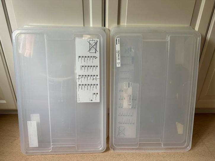 10 Samla deksels te koop voor grote bakken 45 /65 liter, Doe-het-zelf en Verbouw, Kratten en Dozen, 100 cm of meer, Minder dan 35 cm