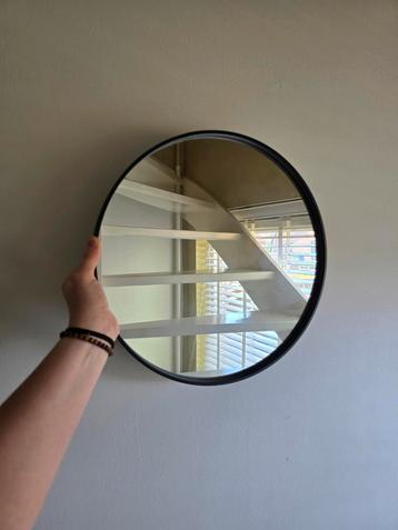 Ronde spiegel (zwart) 37 cm. beschikbaar voor biedingen
