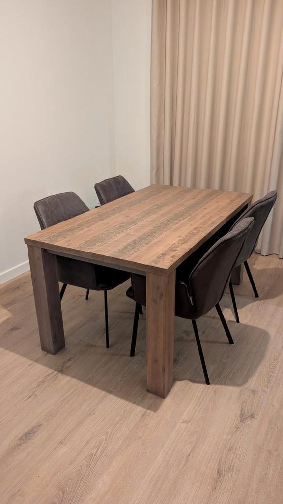 Complete Meubelset: Eettafel, Stoelen, TV Meubel & Kast, Huis en Inrichting, Tafels | Eettafels, Gebruikt, 50 tot 100 cm, Rechthoekig