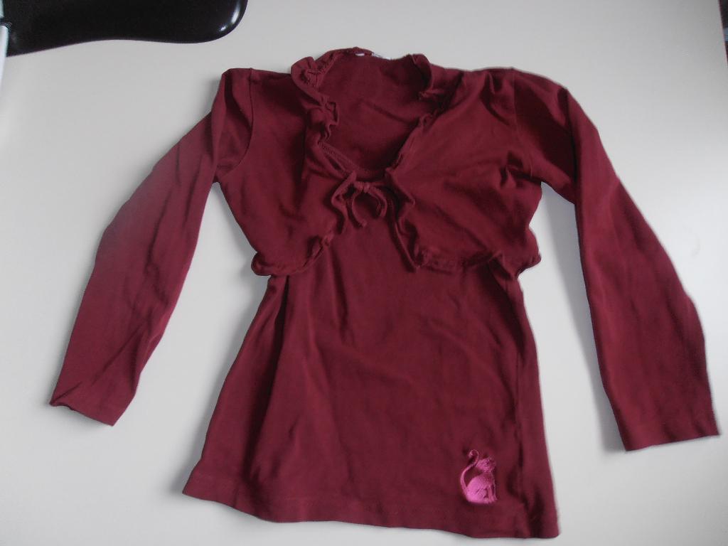hemd met bolero maat 92/98, Ophalen of Verzenden, Gebruikt, Meisje, Shirt of Longsleeve