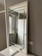 Mooie spiegel met witte MDF lijst, Huis en Inrichting, Woonaccessoires | Spiegels, Ophalen, 100 tot 150 cm, Zo goed als nieuw