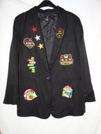 Leuk zwart OETELDONK/DEN BOSCH jas met emblemen (10), Ophalen, Carnaval, Maat 42/44 (L), Kleding