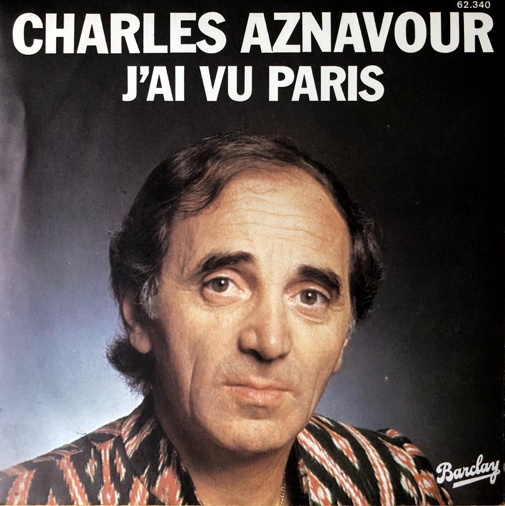 1977    Charles Aznavour             J' ai Vu Paris , Cd's en Dvd's, Vinyl Singles, Zo goed als nieuw, Single, Pop, 7 inch, Verzenden