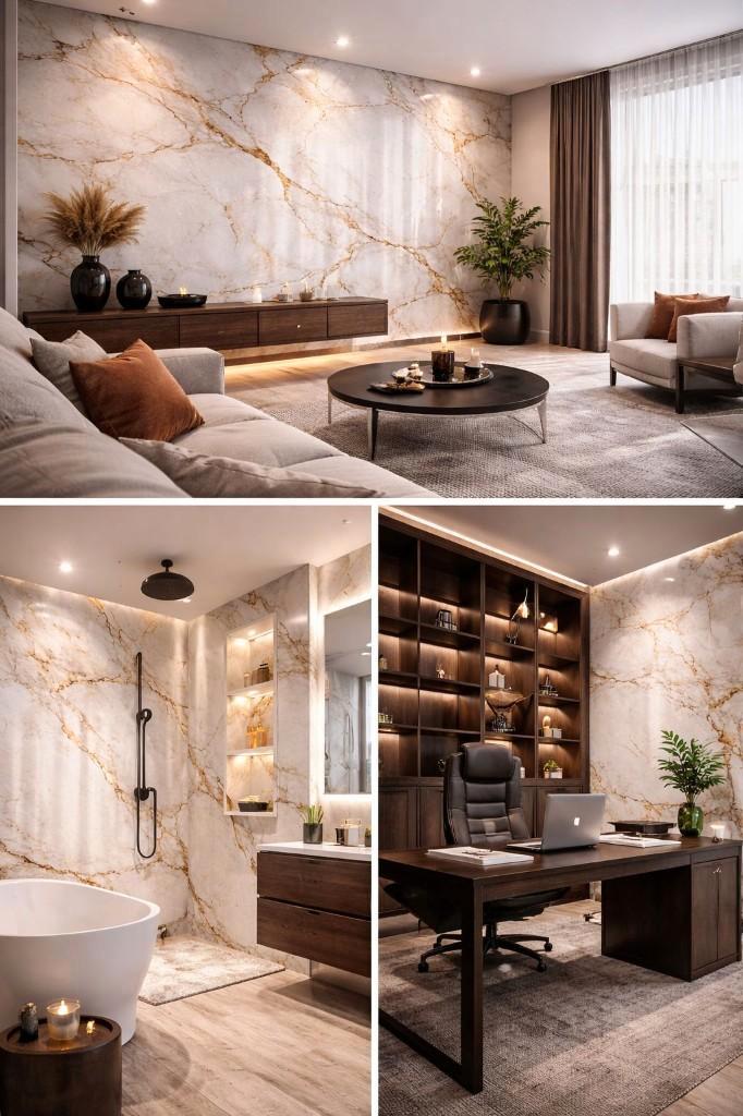 LUXE PVC WANDPANELEN – DIRECT LEVERBAAR, Doe-het-zelf en Verbouw, Platen en Panelen, Nieuw, Overige materialen, Minder dan 20 mm