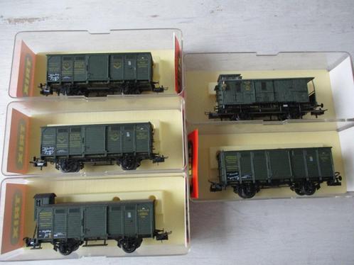Trix Wagons K.Bay.Sts.B 5x HO, Hobby en Vrije tijd, Modeltreinen | H0, Zo goed als nieuw, Wagon, Gelijkstroom, Trix, Ophalen