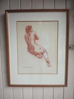 Sierk Schröder 1903-2002. Tekening naakt, gesigneerd., Huis en Inrichting, Ophalen, Hout, Minder dan 50 cm, Minder dan 50 cm