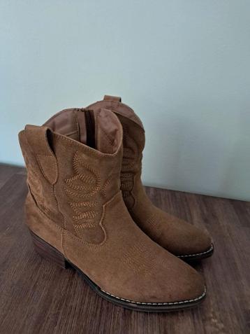 Bruine Cowboylaarsjes Poelman - Maat 40 beschikbaar voor biedingen