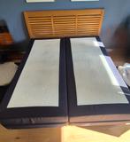 Swiss Sense royal 180x210 verstelbaar met nieuwe matrassen, Huis en Inrichting, Ophalen, Gebruikt, Blauw, 210 cm