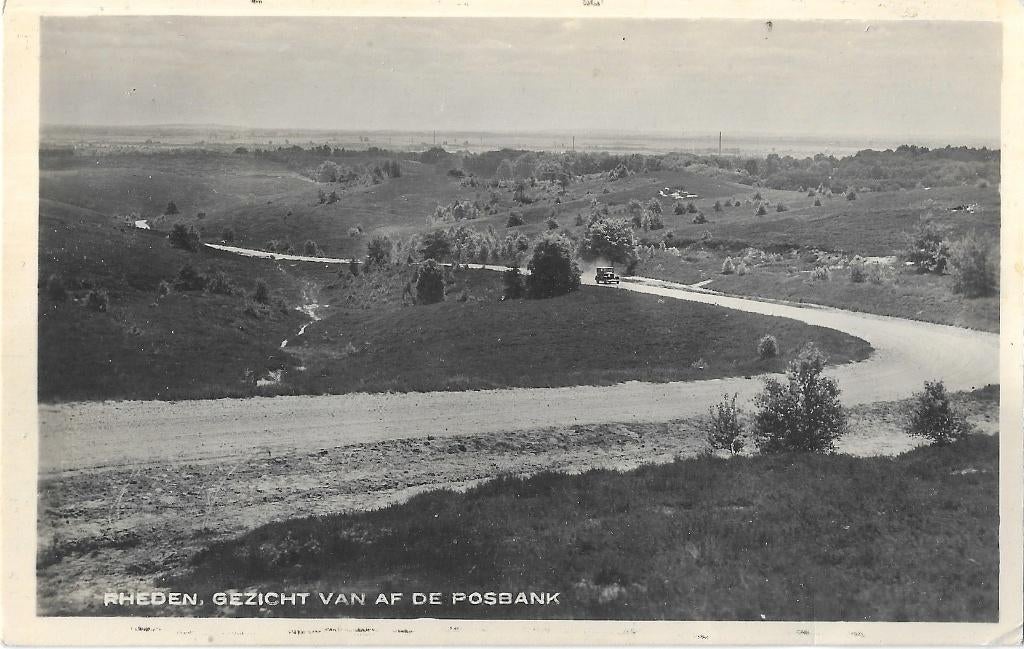 AK Rheden - Gezicht vanaf de Posbank, Verzenden, 1920 tot 1940, Gelopen, Gelderland