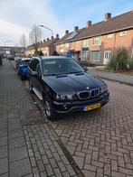 BMW X5 3.0 I AUT 2003 Zwart, Auto's, BMW, Achterwielaandrijving, Zwart, Particulier, 129 €/maand