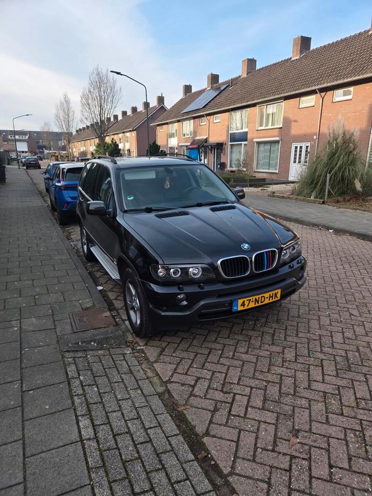 BMW X5 3.0 I AUT 2003 Zwart, Auto's, BMW, Particulier, X5, ABS, Airbags, Airconditioning, Alarm, Boordcomputer, Centrale vergrendeling
