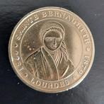 Souvenir munt uit lourdes sainte bernardette, Ophalen of Verzenden