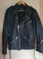 Zware leren jas, Ophalen, Zo goed als nieuw, Maat 56/58 (XL), Zwart