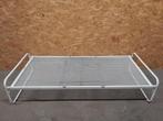 logeerbed, inklapbed, opklapbaar bed, metalen bed, Huis en Inrichting, Eenpersoons, Ophalen of Verzenden, Zo goed als nieuw, Metaal