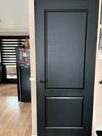 Mooie zwarte landelijke opdek binnendeur rechts draaiend, Ophalen, 80 tot 100 cm, 215 cm of meer, Binnendeur