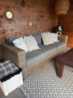 Loungebank 3-zits wicker, Tuin en Terras, Tuinsets en Loungesets, Ophalen, Gebruikt, 3 zitplaatsen, Loungeset