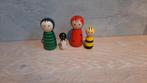 Houten kriebelbeestjes peg dolls., Ophalen of Verzenden, Nieuw