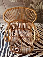 VINTAGE ROTAN RATTAN RIET BAMBOE ROHE STOEL TUINSTOEL, Ophalen, Zo goed als nieuw