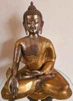 Antiek bronzen beeld brons sculptuur boeddha buddha, Ophalen of Verzenden, Zo goed als nieuw