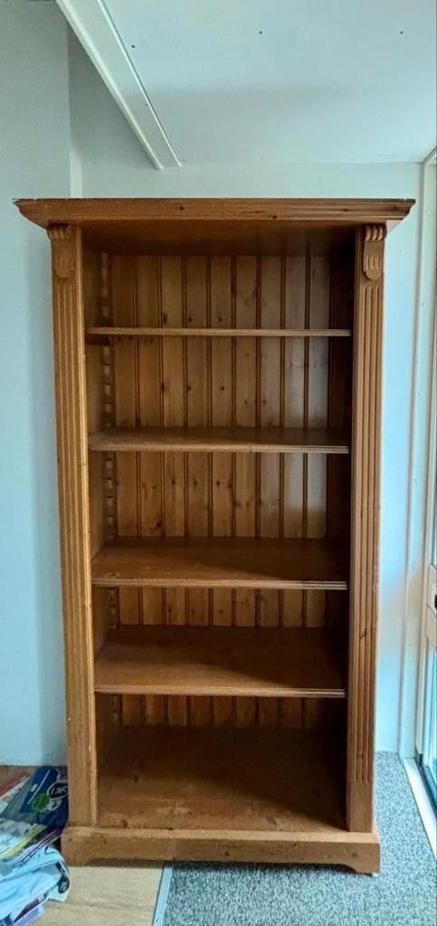 Massief houten boekenkast – DEZE WEEK WEG, Huis en Inrichting, Kasten | Boekenkasten, Gebruikt, 50 tot 100 cm, 150 tot 200 cm