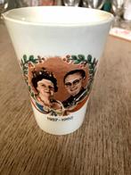 Beker/Mok 25 jarig huwelijk Koningin Juliana en Bernhard, Ophalen, Gebruikt, Nederland, Servies