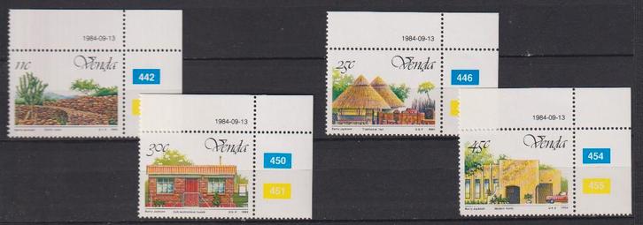Venda (Z-Afrika) 1984 Ruïne, Trad. Hut en Woningen met TAB, Postzegels en Munten, Postzegels | Thematische zegels, Postfris, Plaats of Gebouw