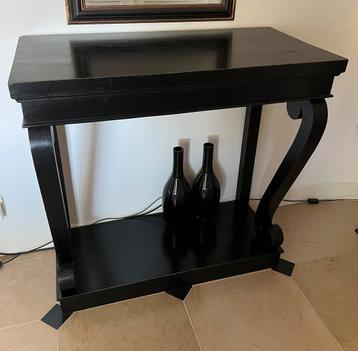 Sidetable /Console, zwart, hout 100x50x100 cm beschikbaar voor biedingen