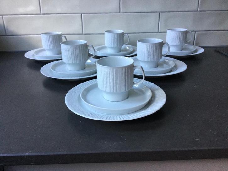 THOMAS Arcta Weiss ontbijtsetjes (6), Huis en Inrichting, Keuken | Servies, Zo goed als nieuw, Kop(pen) en/of Schotel(s), Overige stijlen