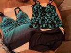 Bonprix tankini, maat 44/46, 2x top en 1 broekje,, Ophalen of Verzenden, Zo goed als nieuw, Zwart, Bikini