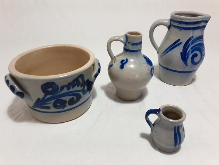 Keulse Potten Set - Vintage Aardewerk, Antiek en Kunst, Antiek | Keramiek en Aardewerk, Ophalen of Verzenden
