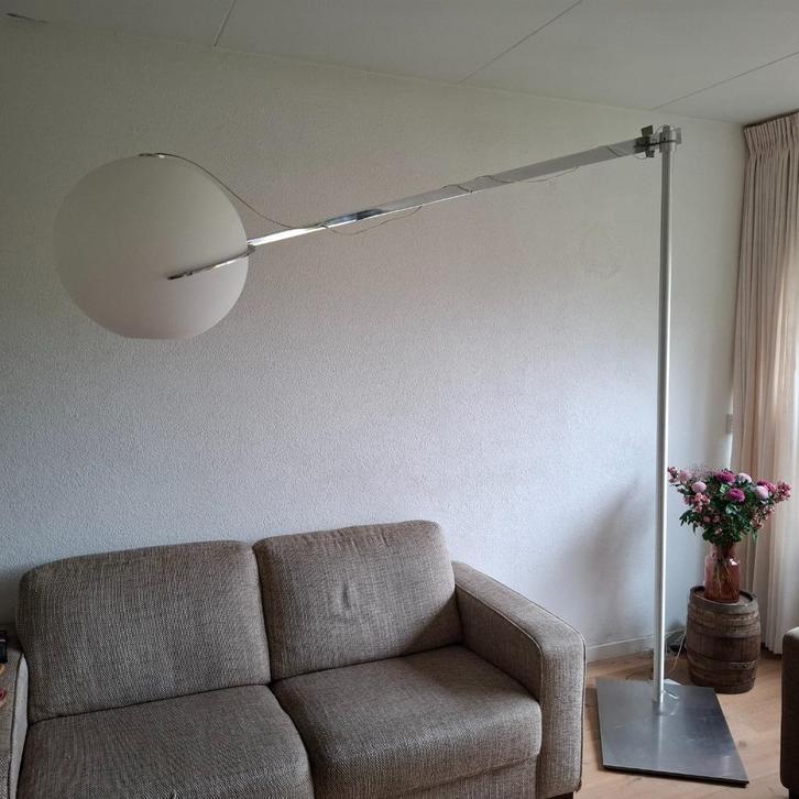 Unieke TOM KATER design lamp met extra bol (nwpr 2976)., Huis en Inrichting, Lampen | Vloerlampen, Gebruikt, 200 cm of meer, Overige materialen