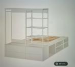 Ikea platsa bed met ruime opbergruimte, Ophalen, Eenpersoons, Wit, Zo goed als nieuw