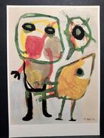 Kunst Karel Appel  Figuur met vogel, Verzamelen, Ansichtkaarten | Themakaarten, Verzenden, 1980 tot heden, Ongelopen, Overige thema's