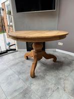 Handgemaakte Antieke teakhout eettafel tafel rond, Antiek en Kunst, Antiek | Meubels | Tafels, Ophalen