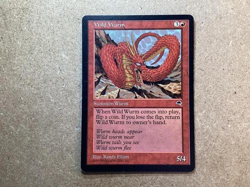 1x Wild Wurm (Good), Hobby en Vrije tijd, Verzamelkaartspellen | Magic the Gathering, Gebruikt, Losse kaart, Ophalen of Verzenden