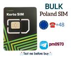 Poland simkaarten 1000x prepaid SIM card bulk for sms, Telecommunicatie, Prepaidkaarten en Simkaarten, Ophalen of Verzenden, Zo goed als nieuw